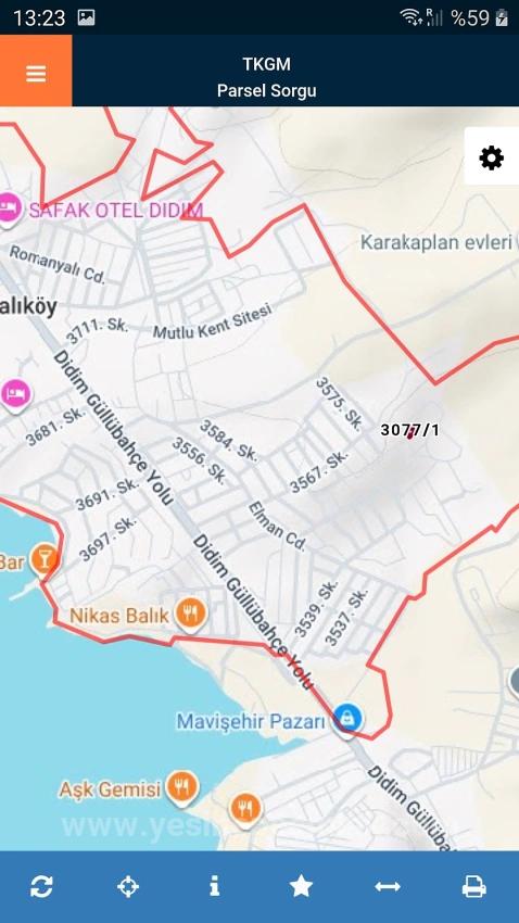 Didim Mersindere Mahallesinde %20 İmarlı 311,5 M2 Satılık Arsa